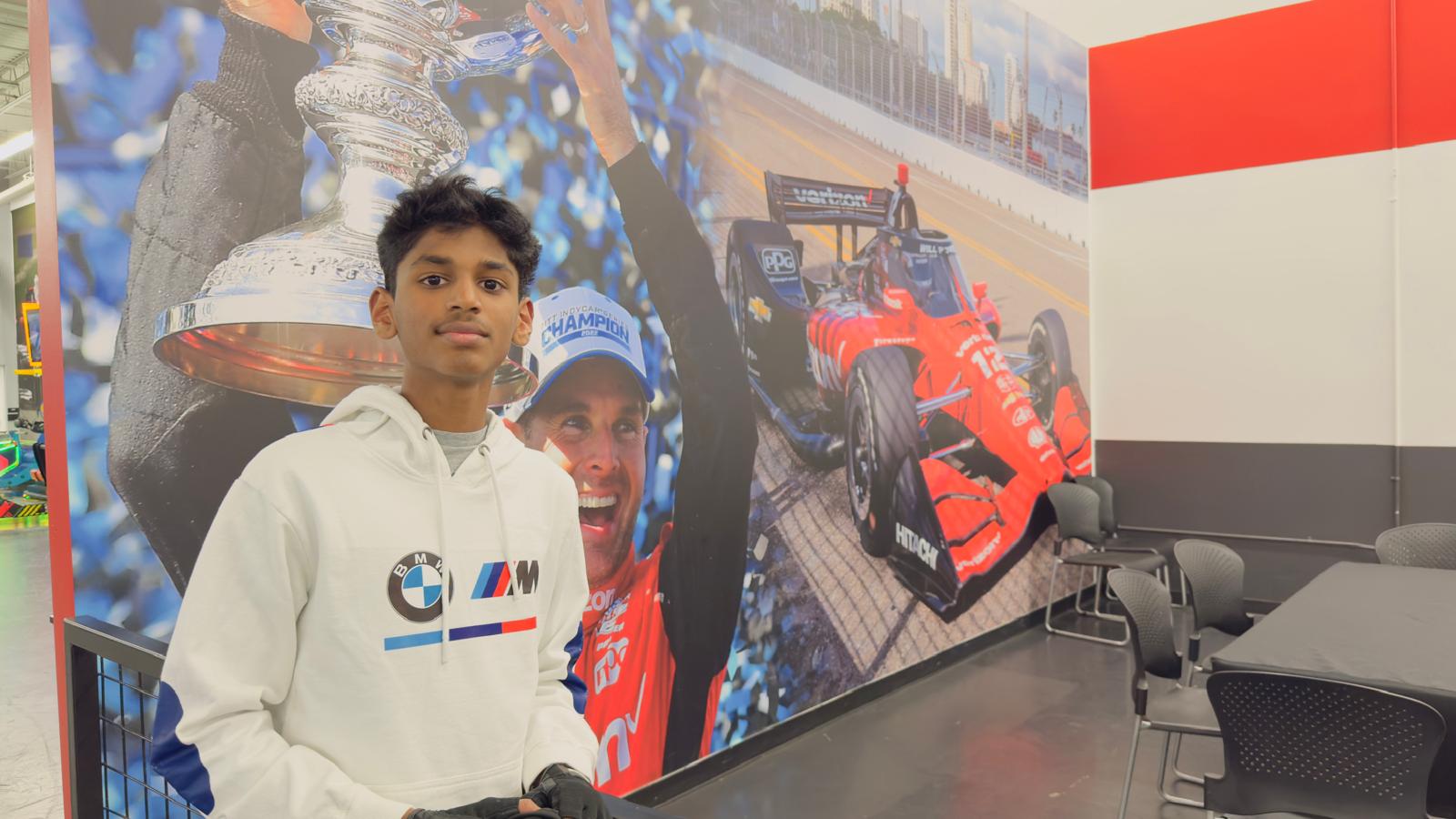 Ashrith Addanke at K1 Speed
